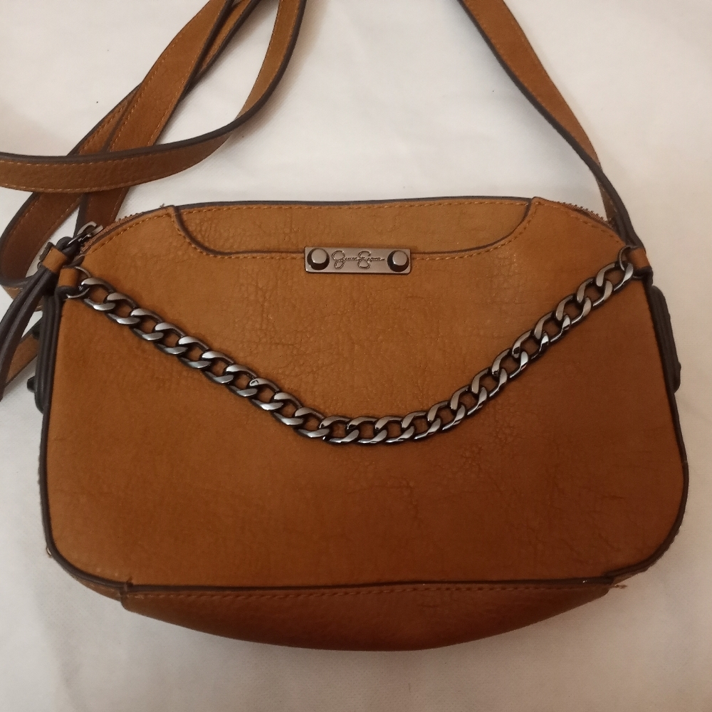 Vintage Jessica Simpson Leather crossbody strap Shoulder bag.
